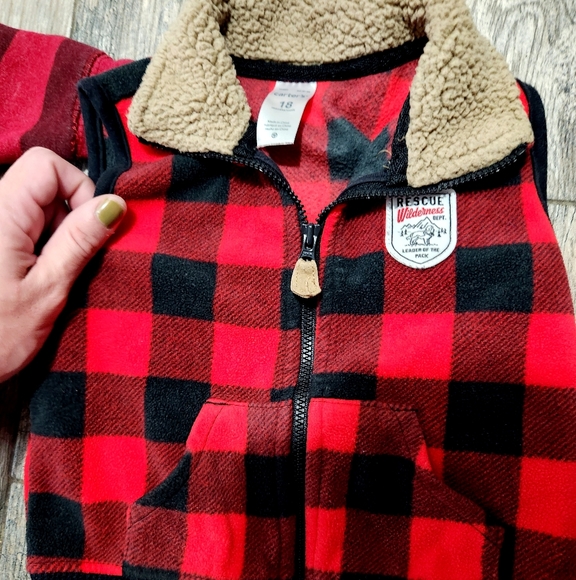 12/18M Bundle Red/Black Hoodie/Vest - Picture 5 of 8